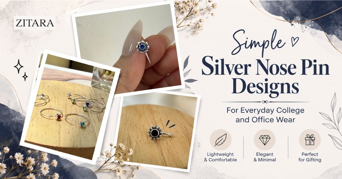 Simple Silver Nose Pin Designs for Everyday College and Office Wear