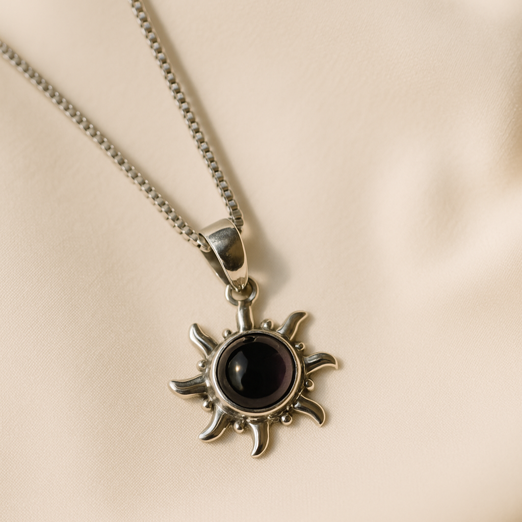 Amethyst Sun Necklace