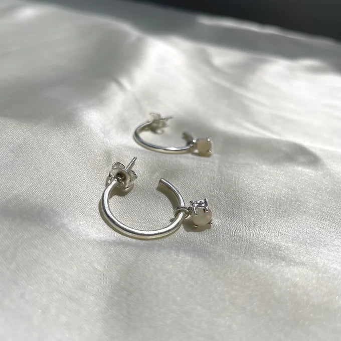 Opal hoops