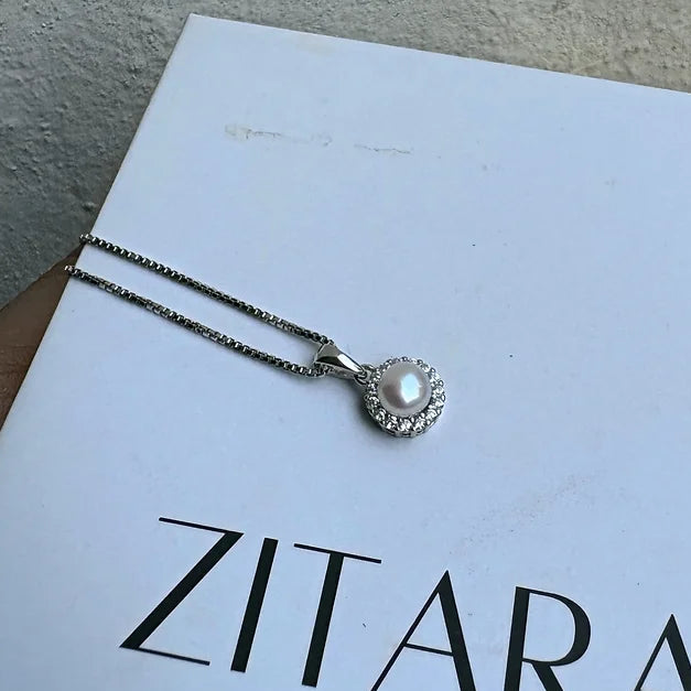 Pearl Luna locket