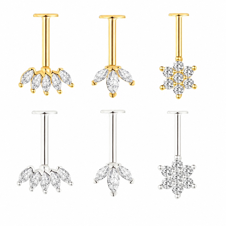 Helix flatback earrings