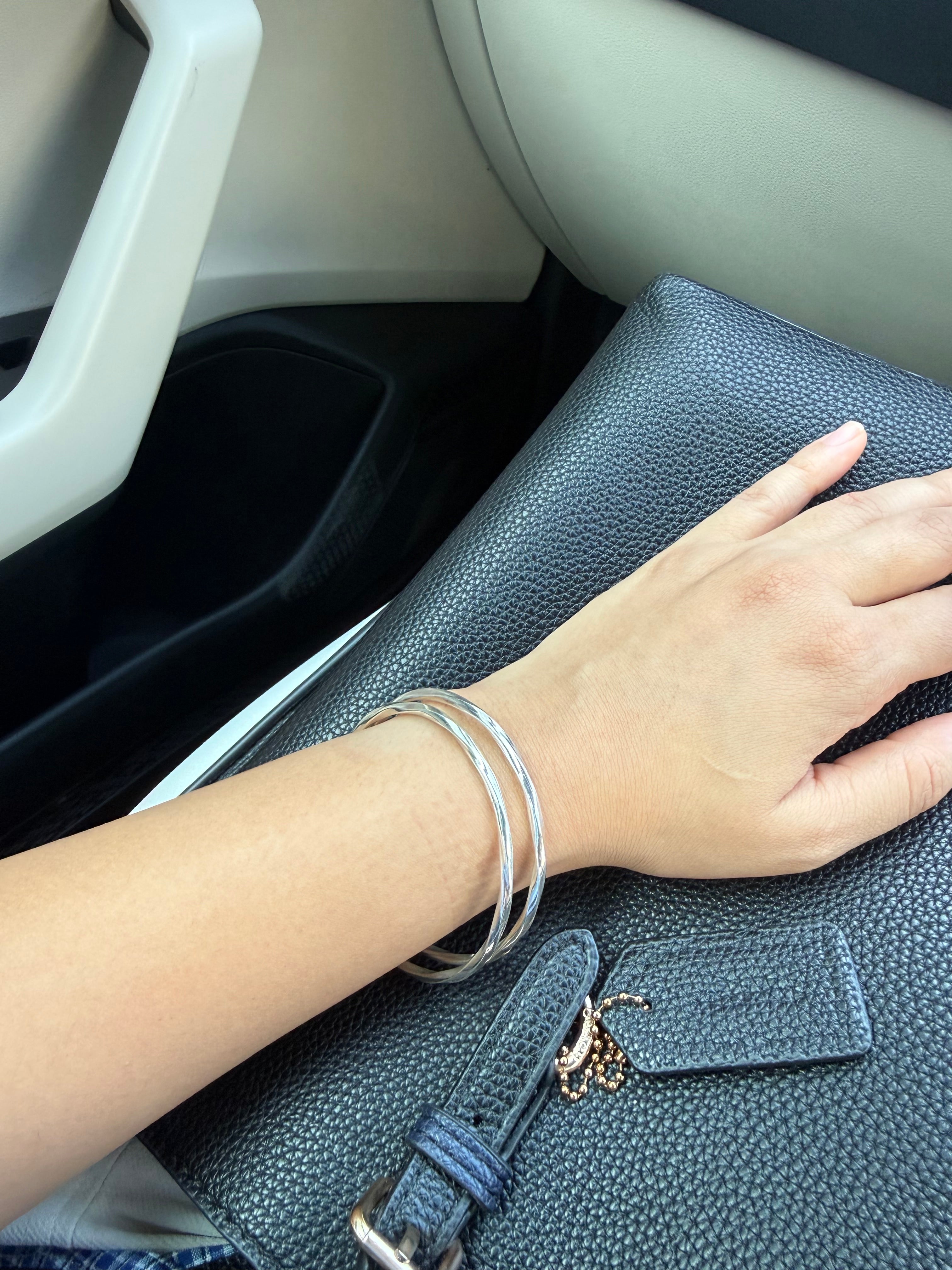 Silver Aura bangle