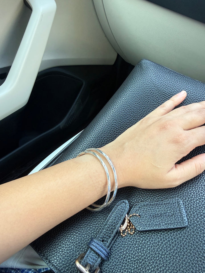 Silver Aura bangle