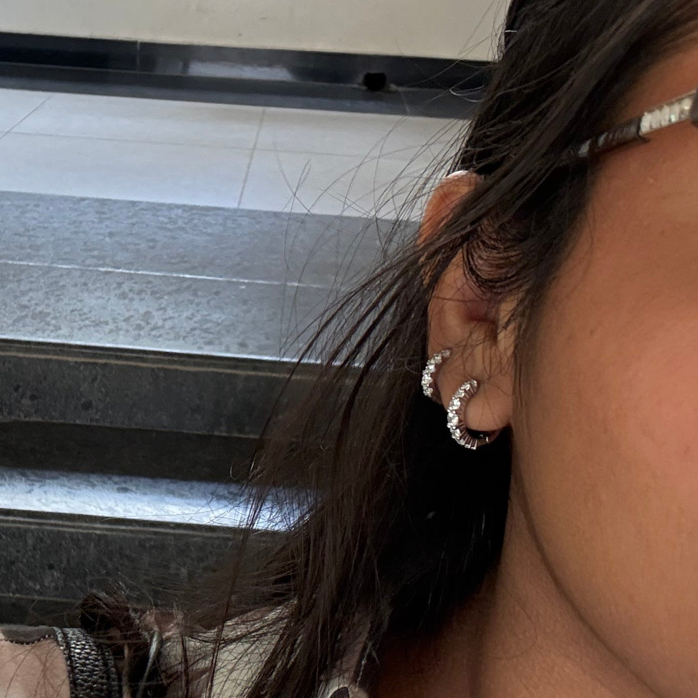 Zircon classic bali hoops