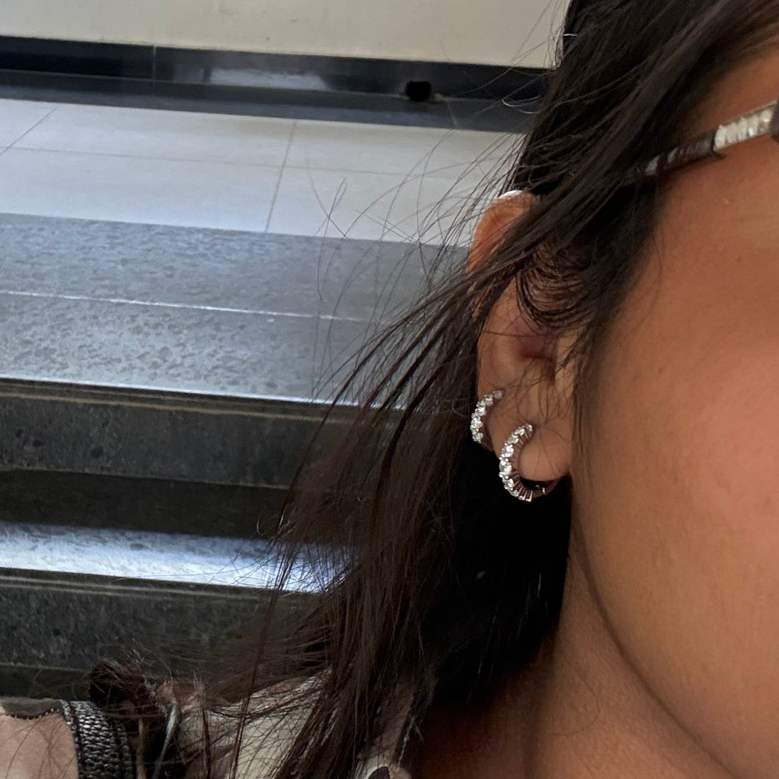 Zircon classic bali hoops