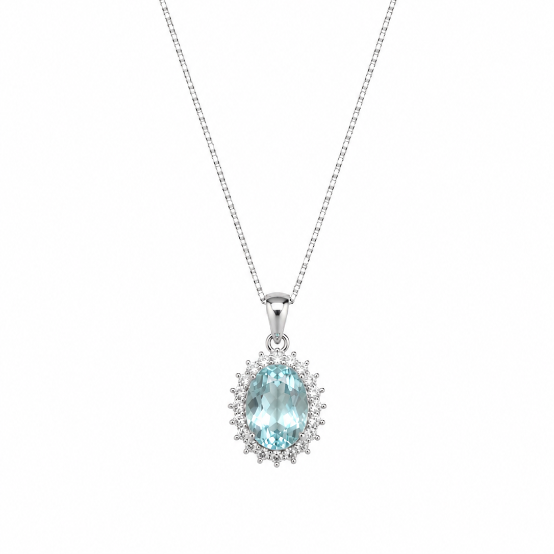 Blue topaz Necklace