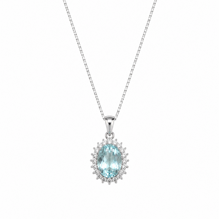 Blue topaz Necklace