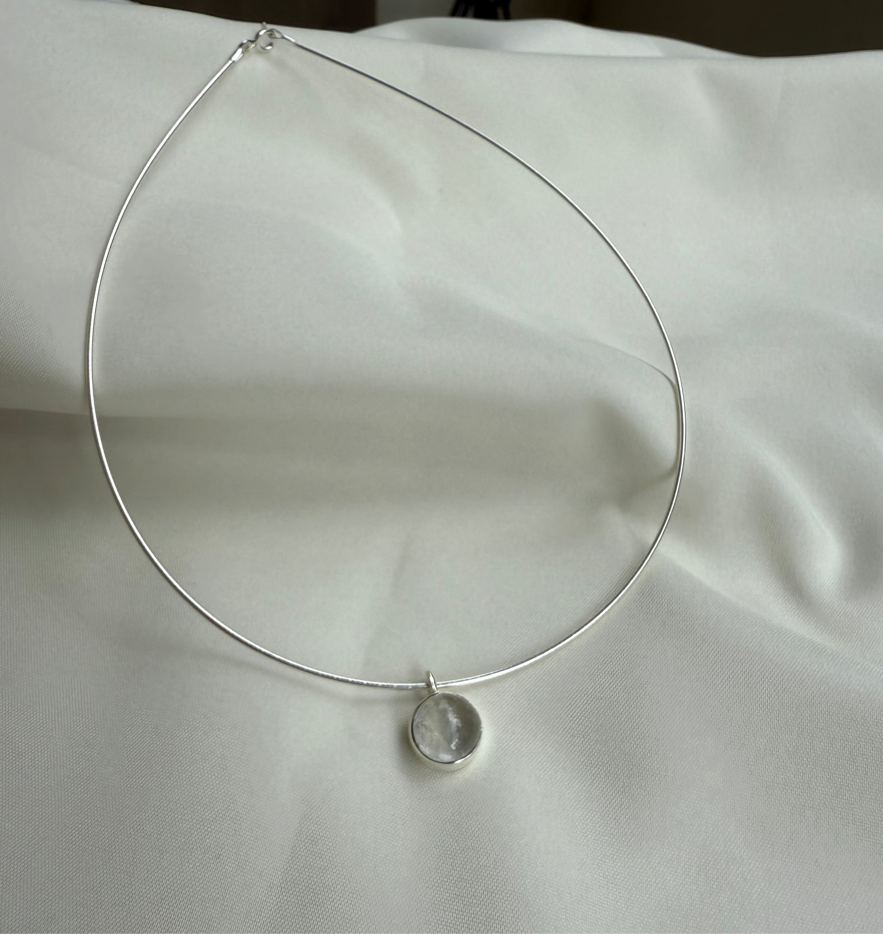 Moonstone choker