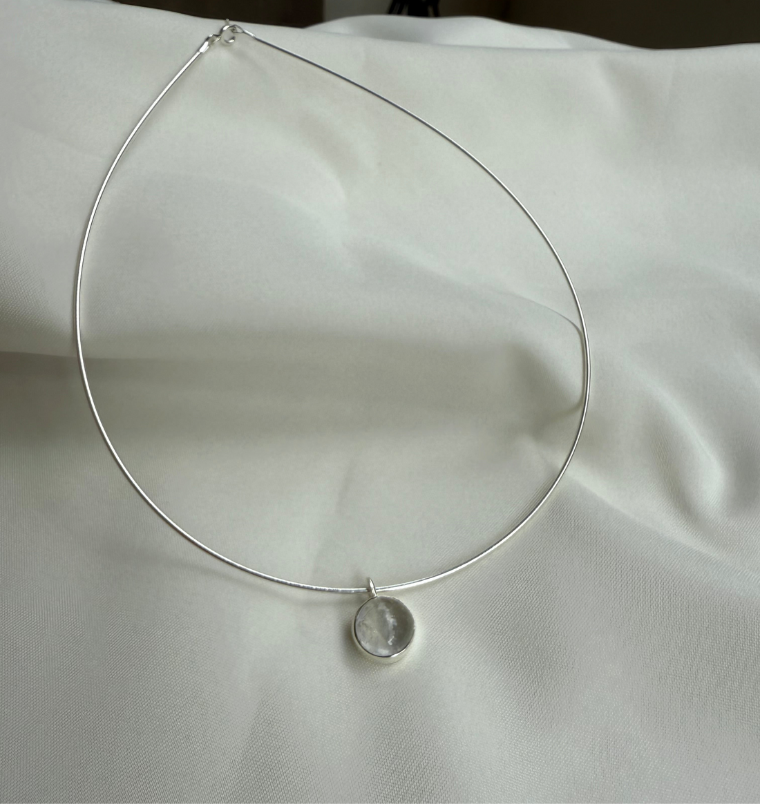 Moonstone choker