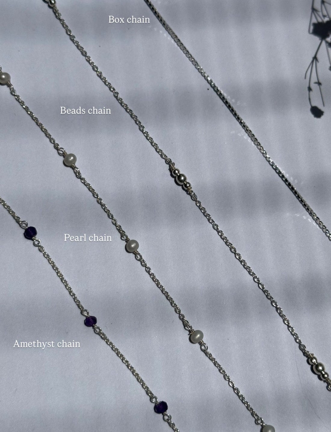 Silver chains