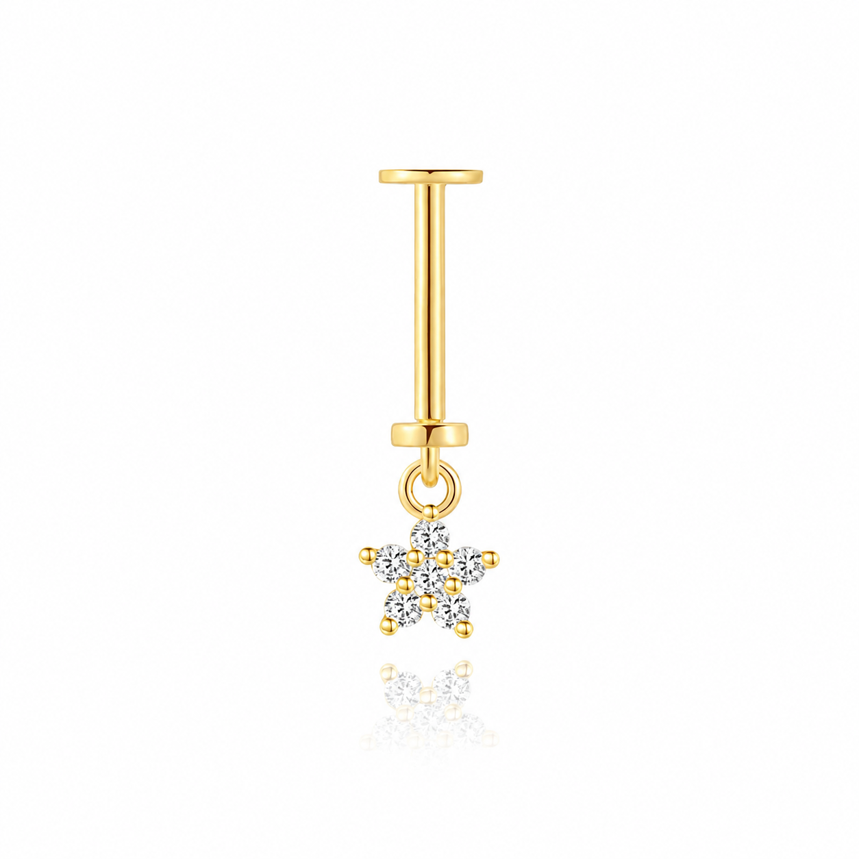 Hanging star helix flatback