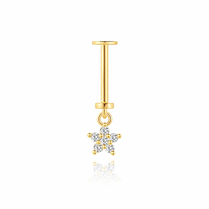 Hanging star helix flatback