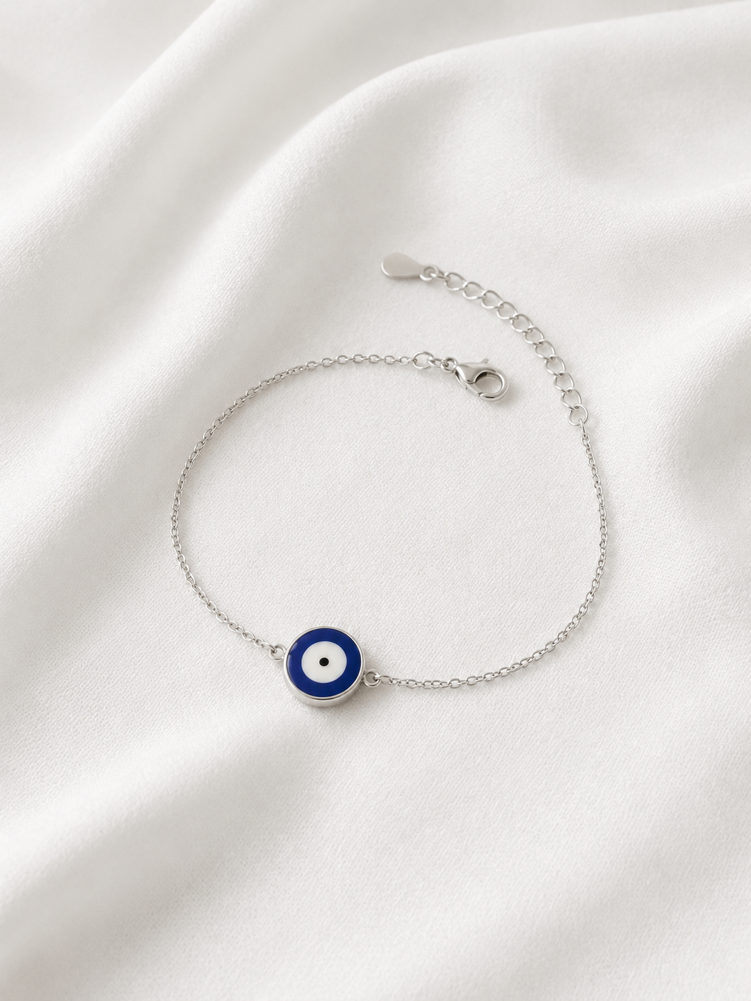 Evil eye enamel bracelet