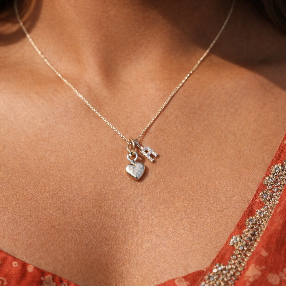 Initial heart locket