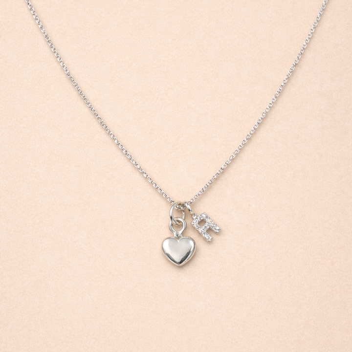 Initial heart locket