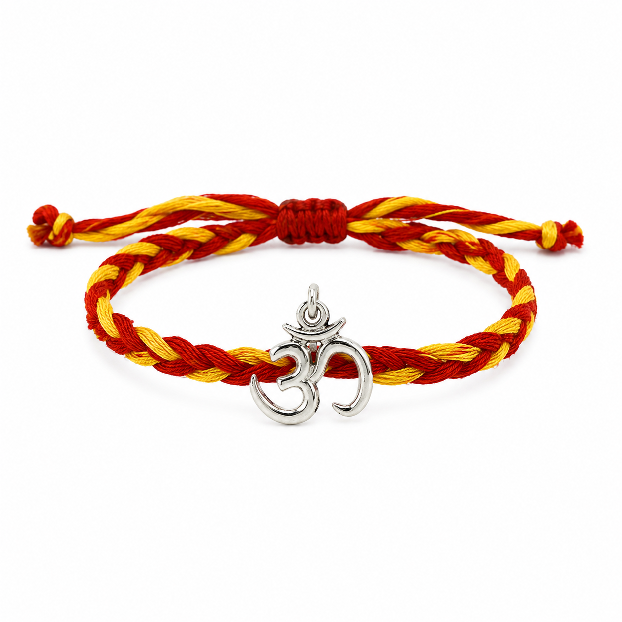 Silver Om rakhi