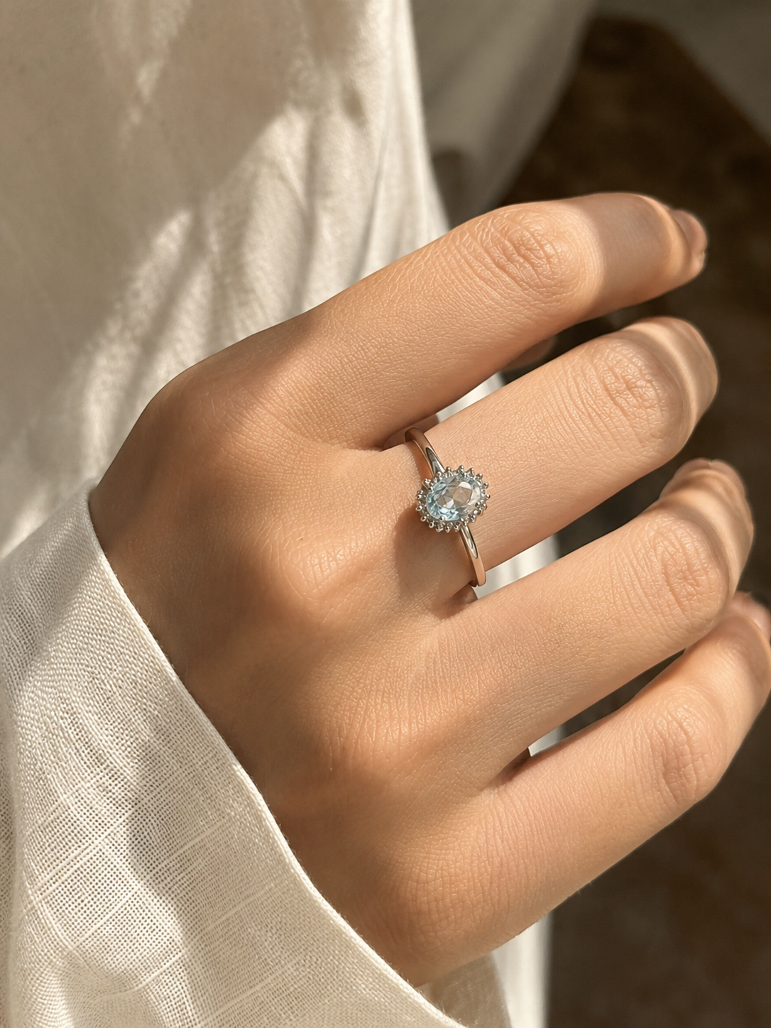 Blue Topaz Juliette Ring