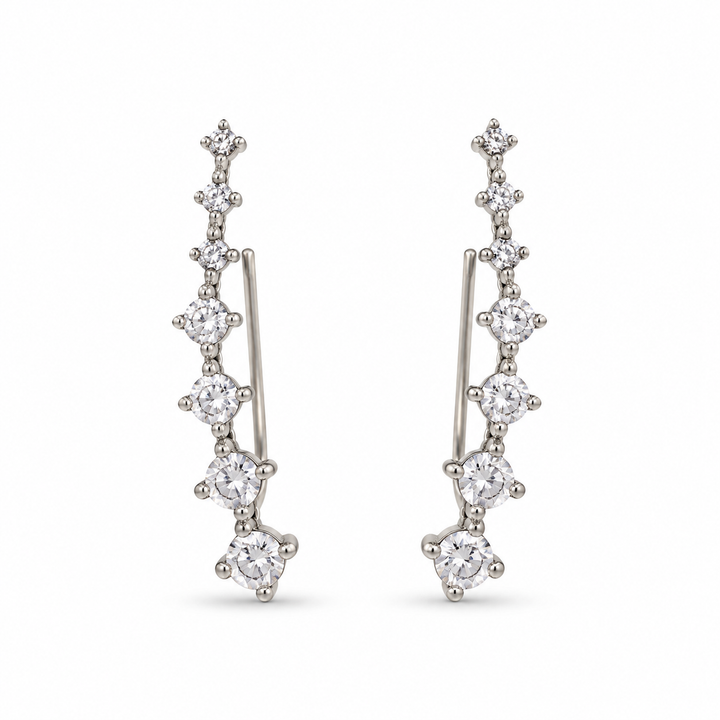 Rosie zircon slider earrings