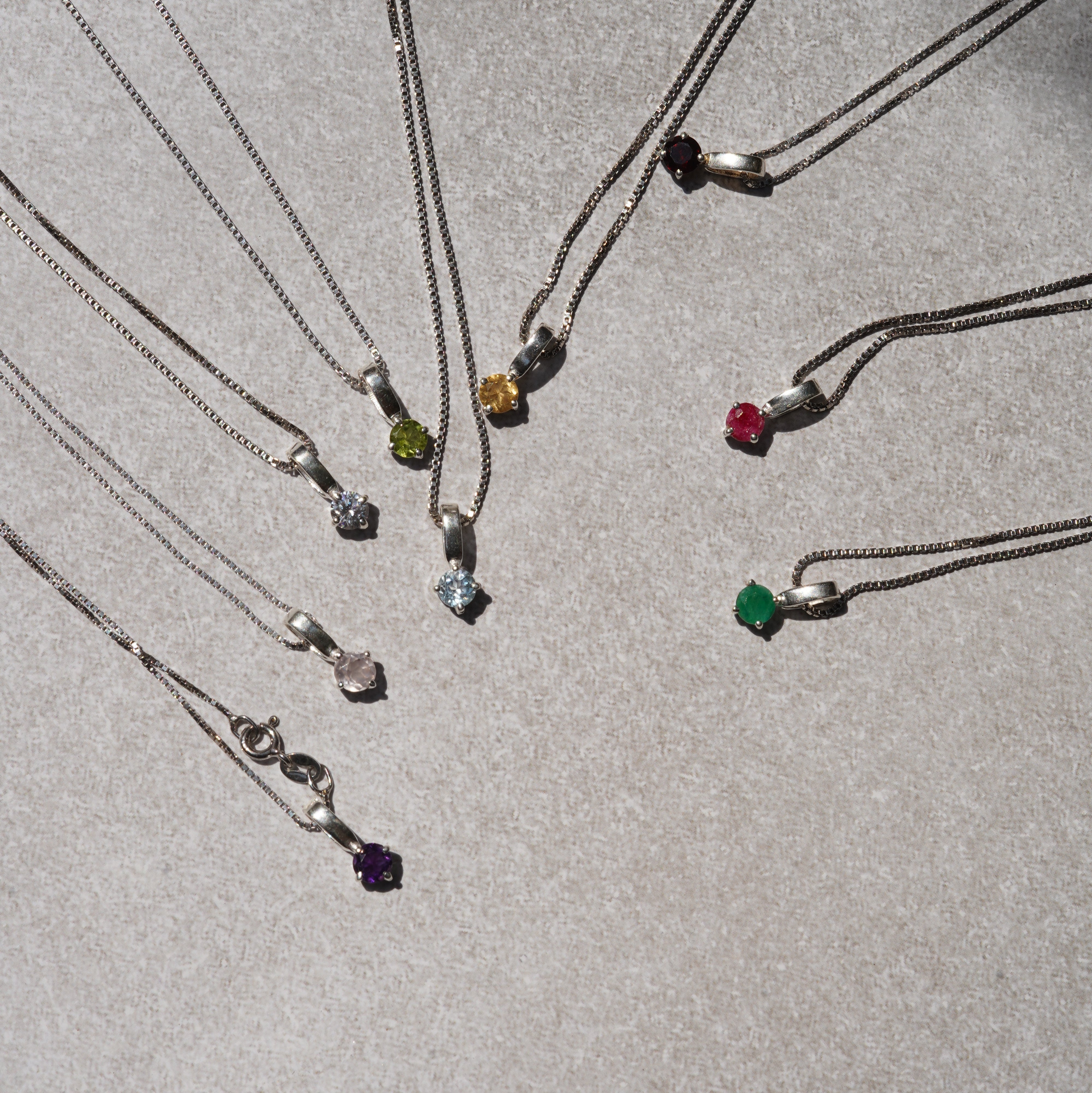 Birthstone necklace