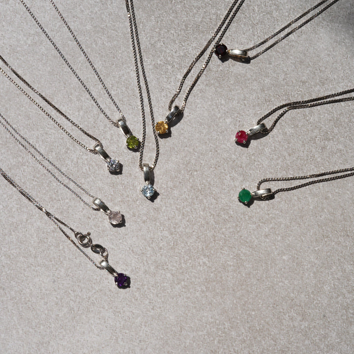 Birthstone necklace