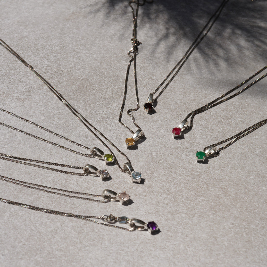 Birthstone necklace