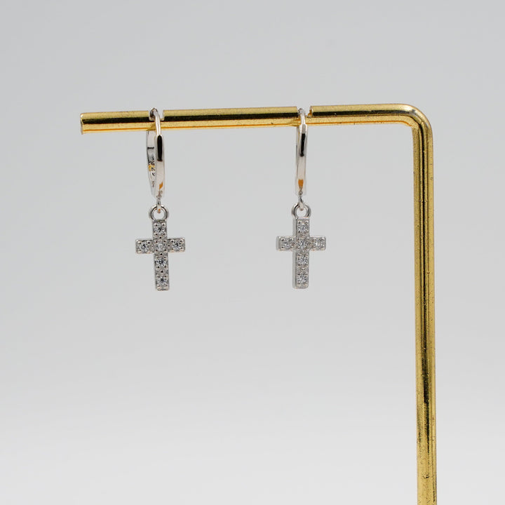 Cz cross hoops