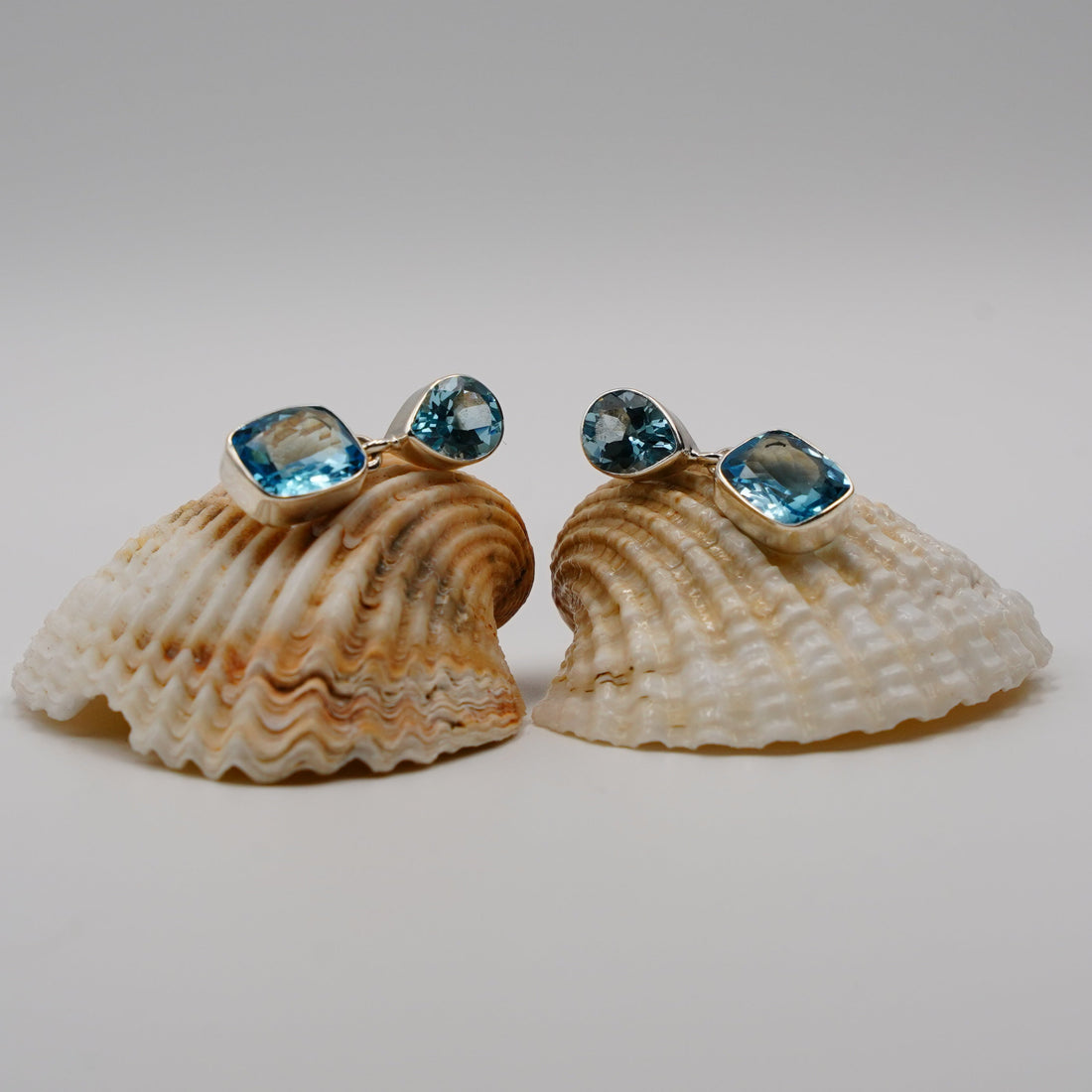 Blue topaz earrings