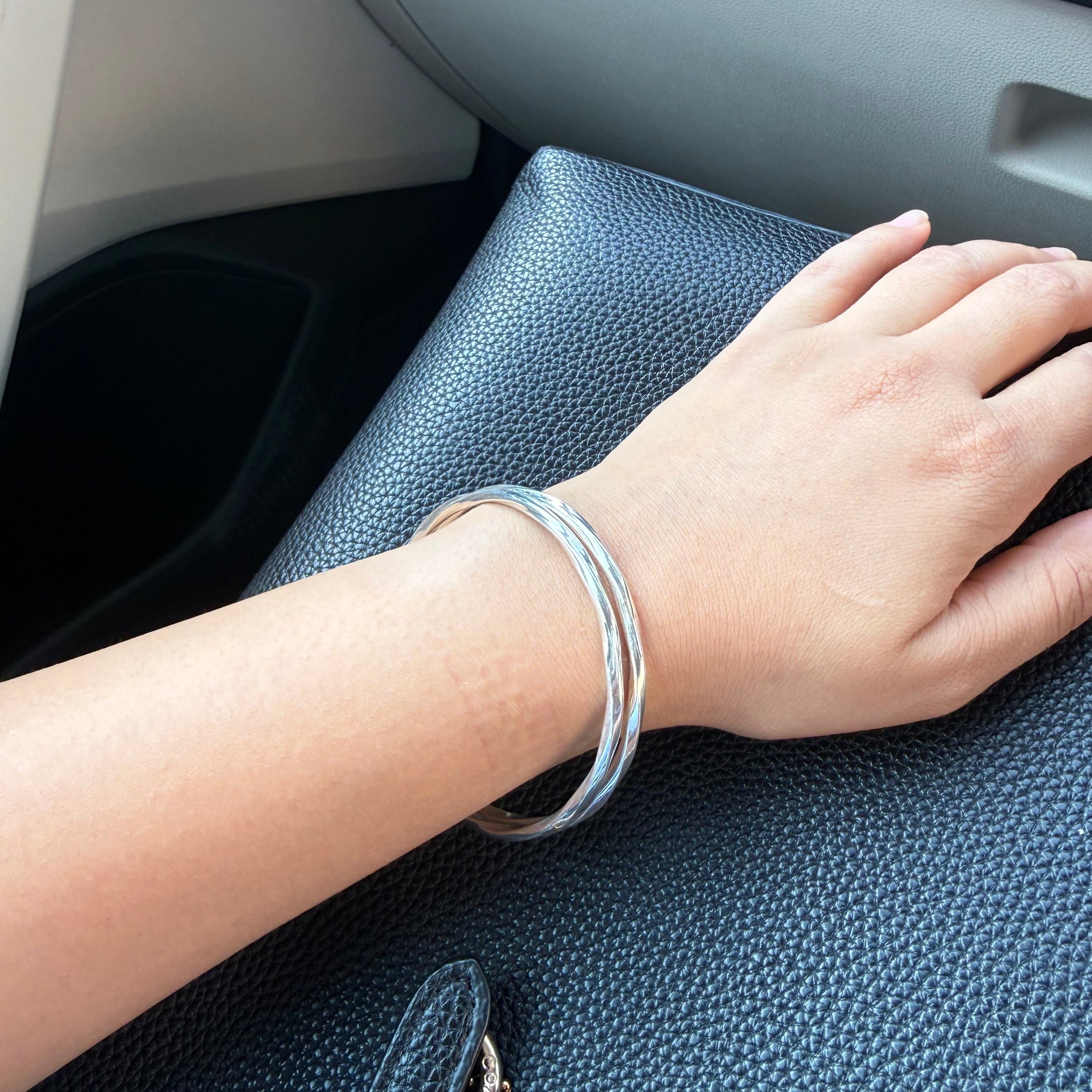Silver Aura bangle