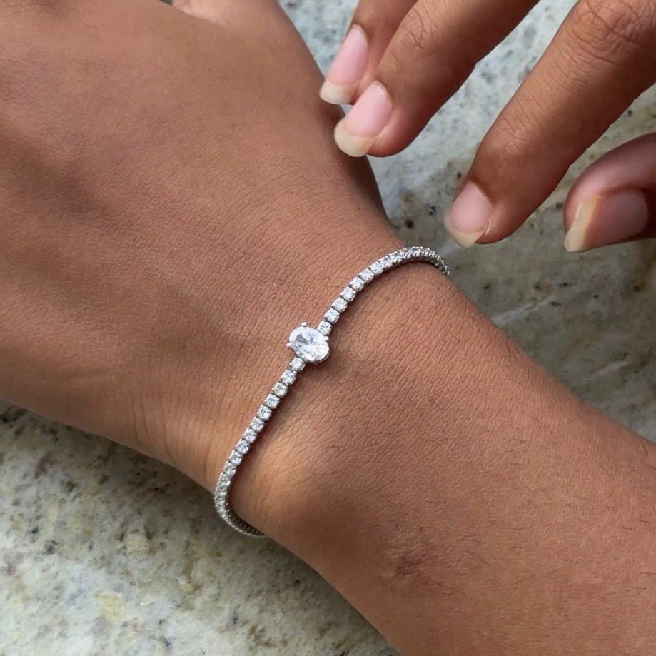 Zirconia Lily bracelet