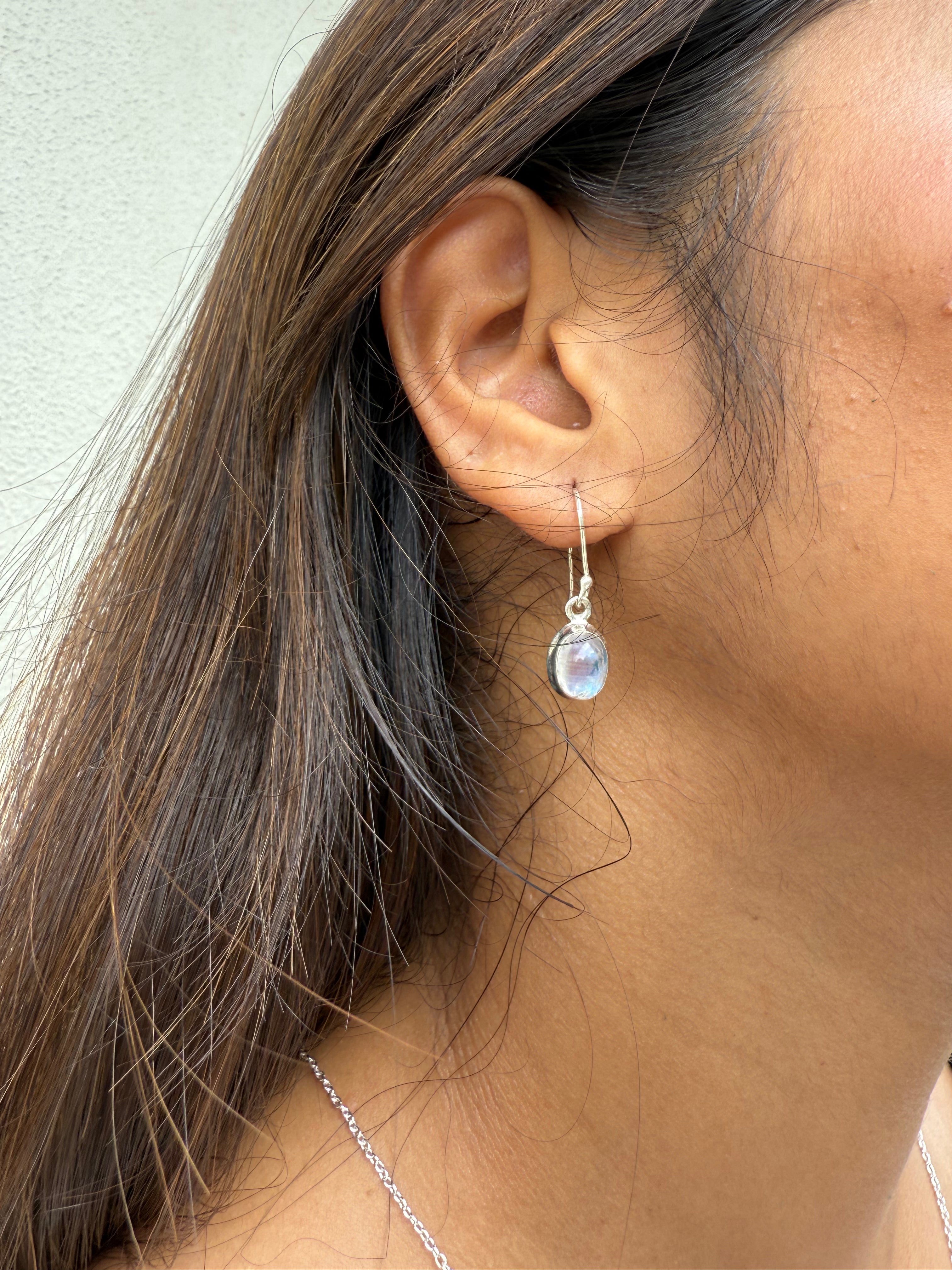 Moonstone earrings