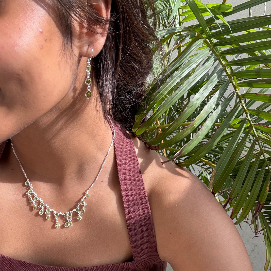 Peridot choker