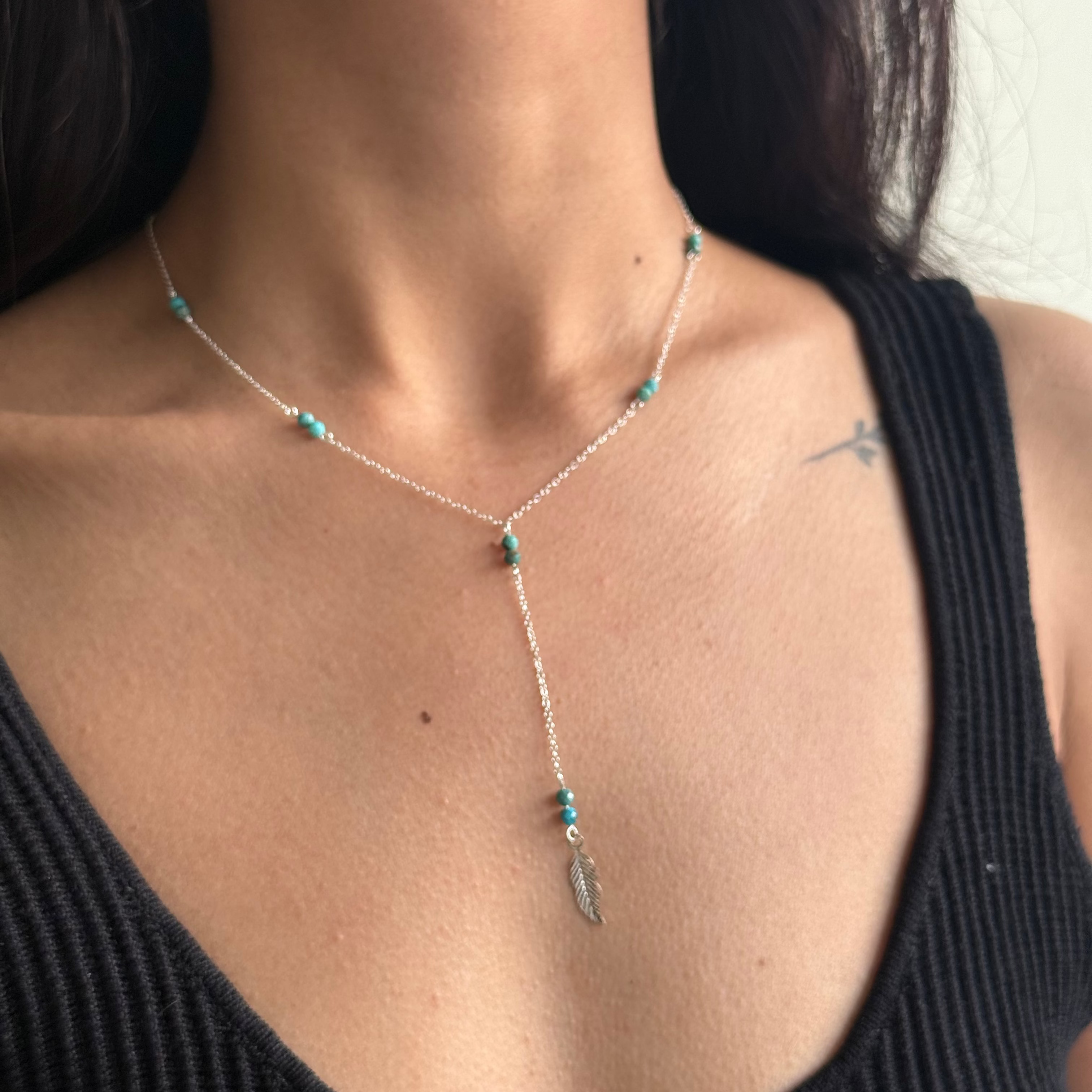 Dainty turquoise necklace