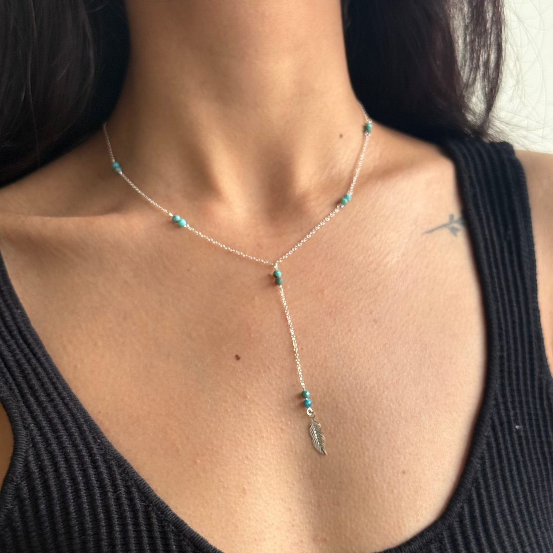 Dainty turquoise necklace