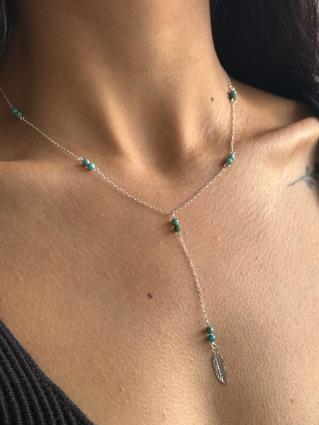 Dainty turquoise necklace