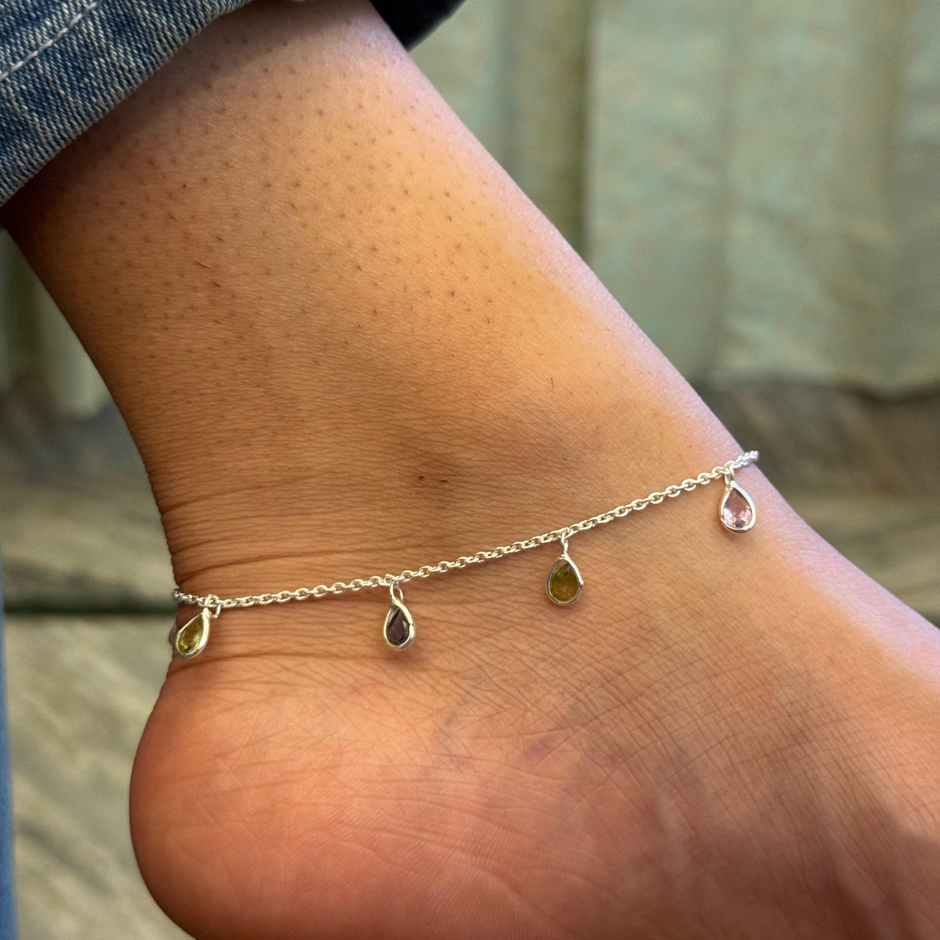 Twinkle drops anklet