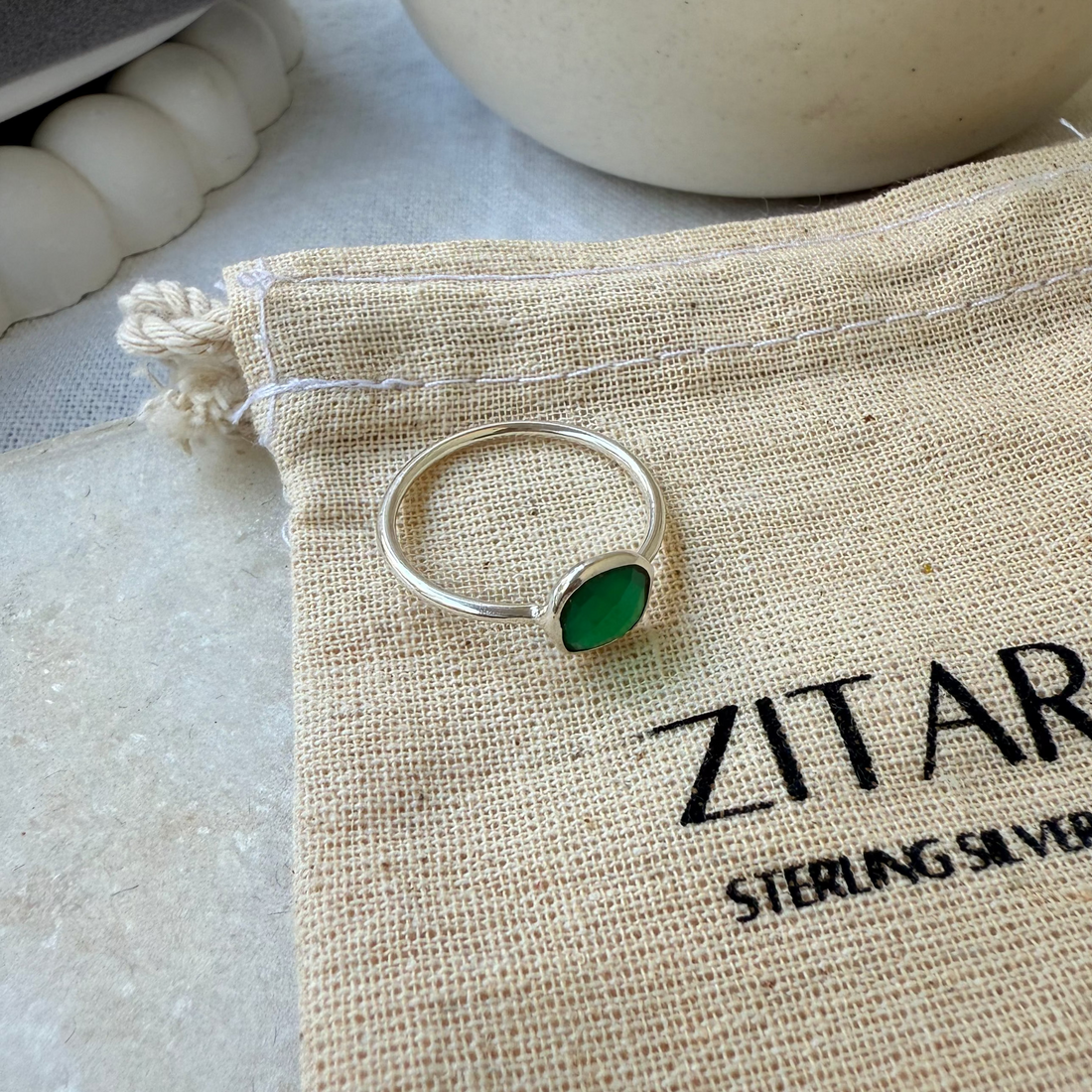 Green calcy ring