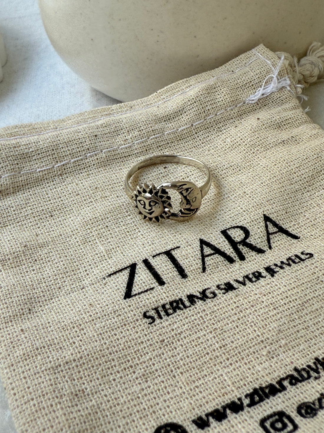 sun moon ring