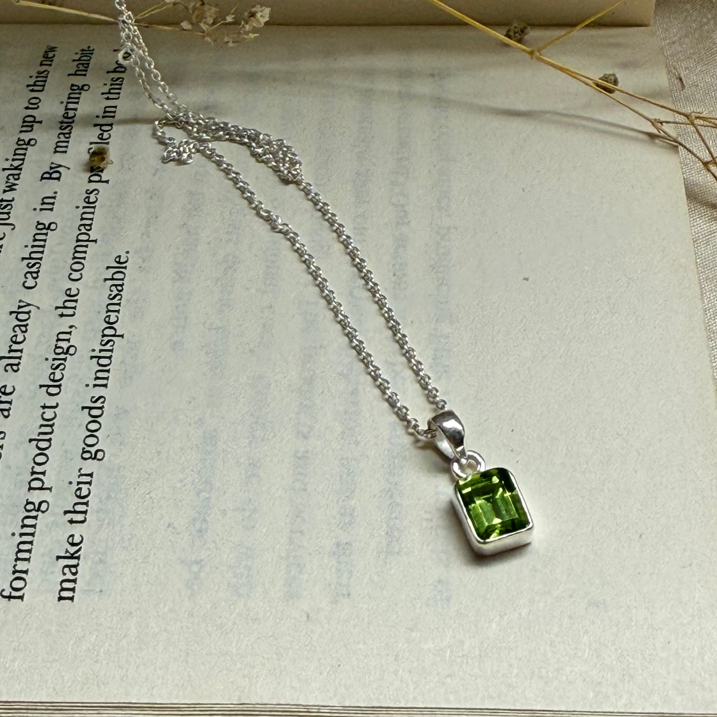 Peridot necklace