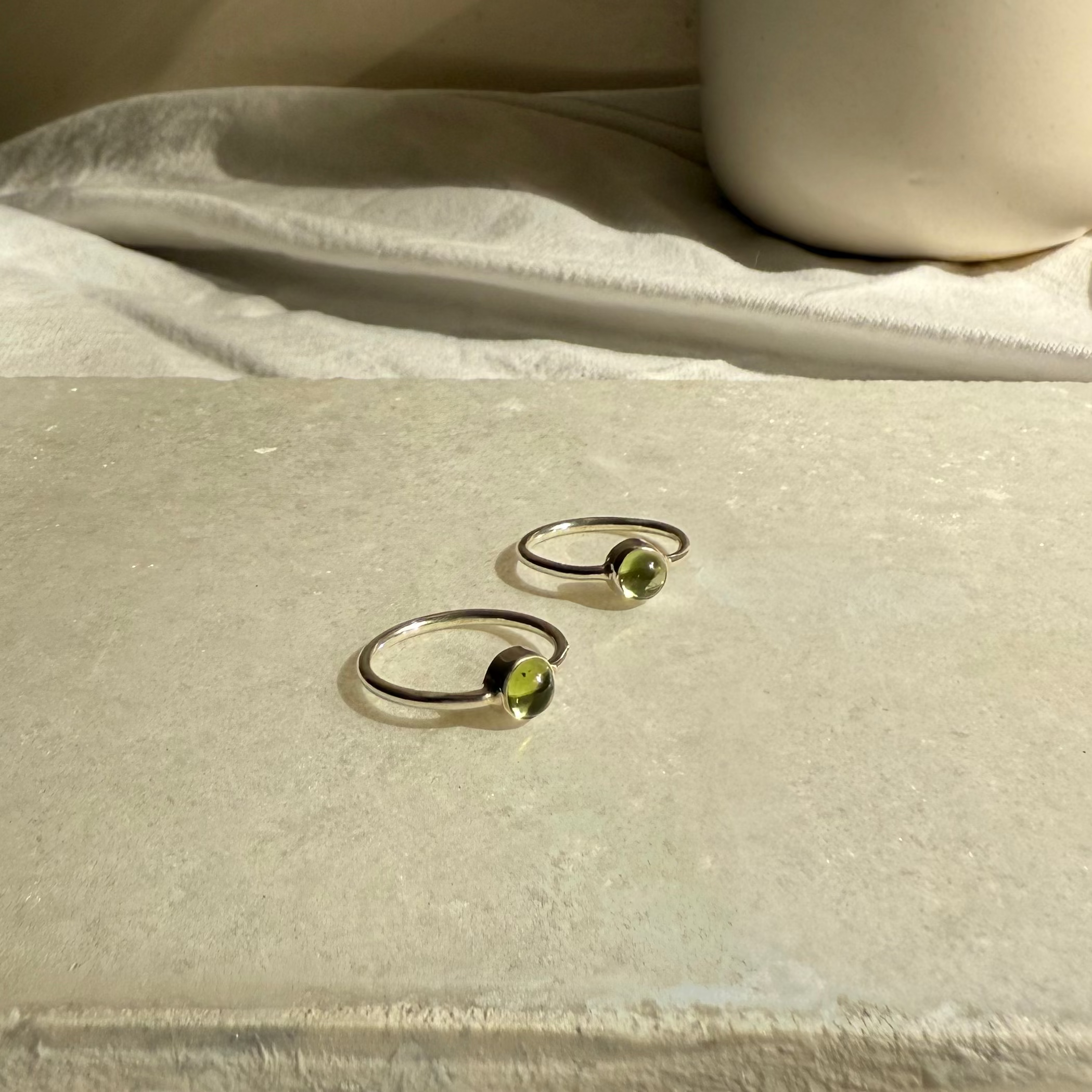 Dainty Peridot ring