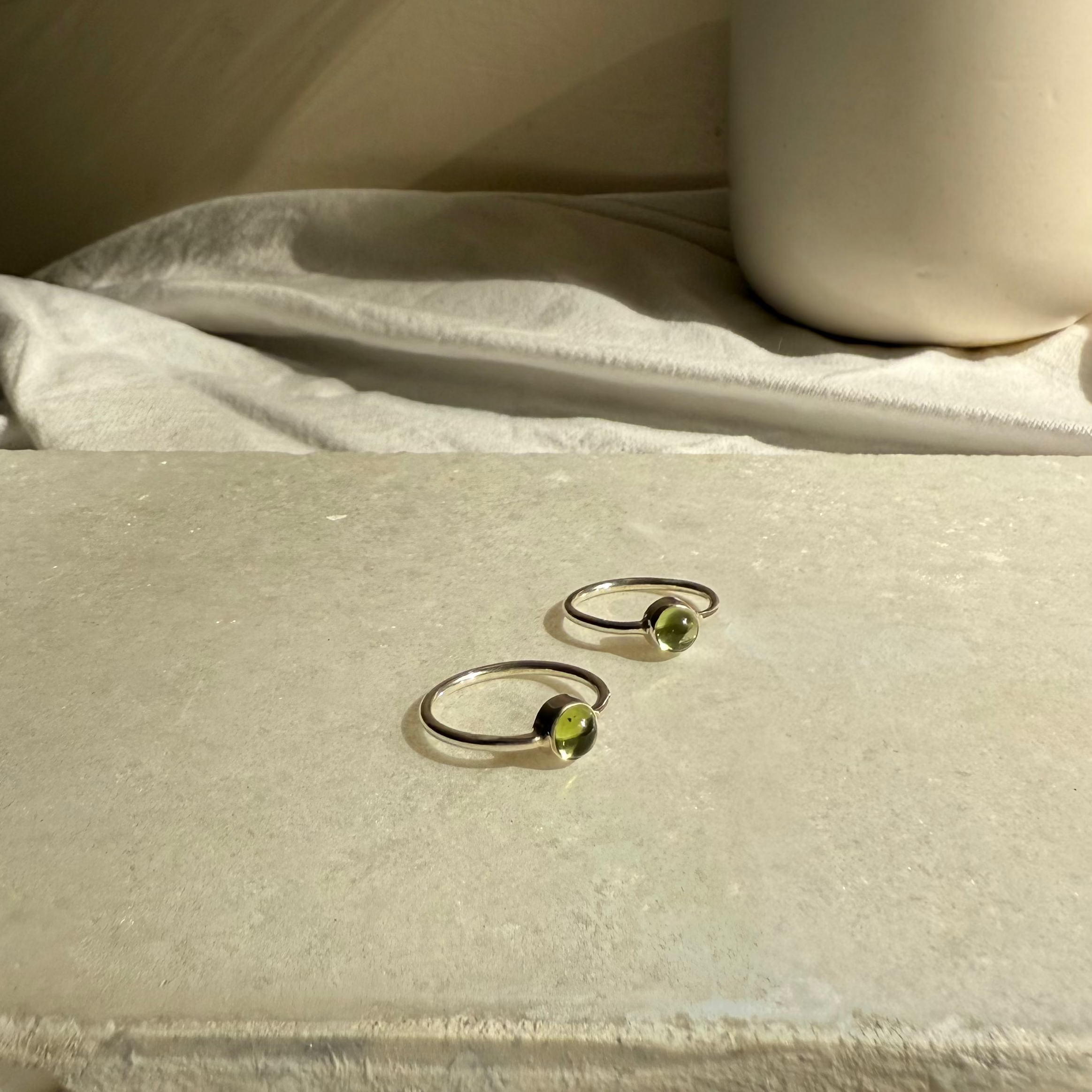 Dainty Peridot ring