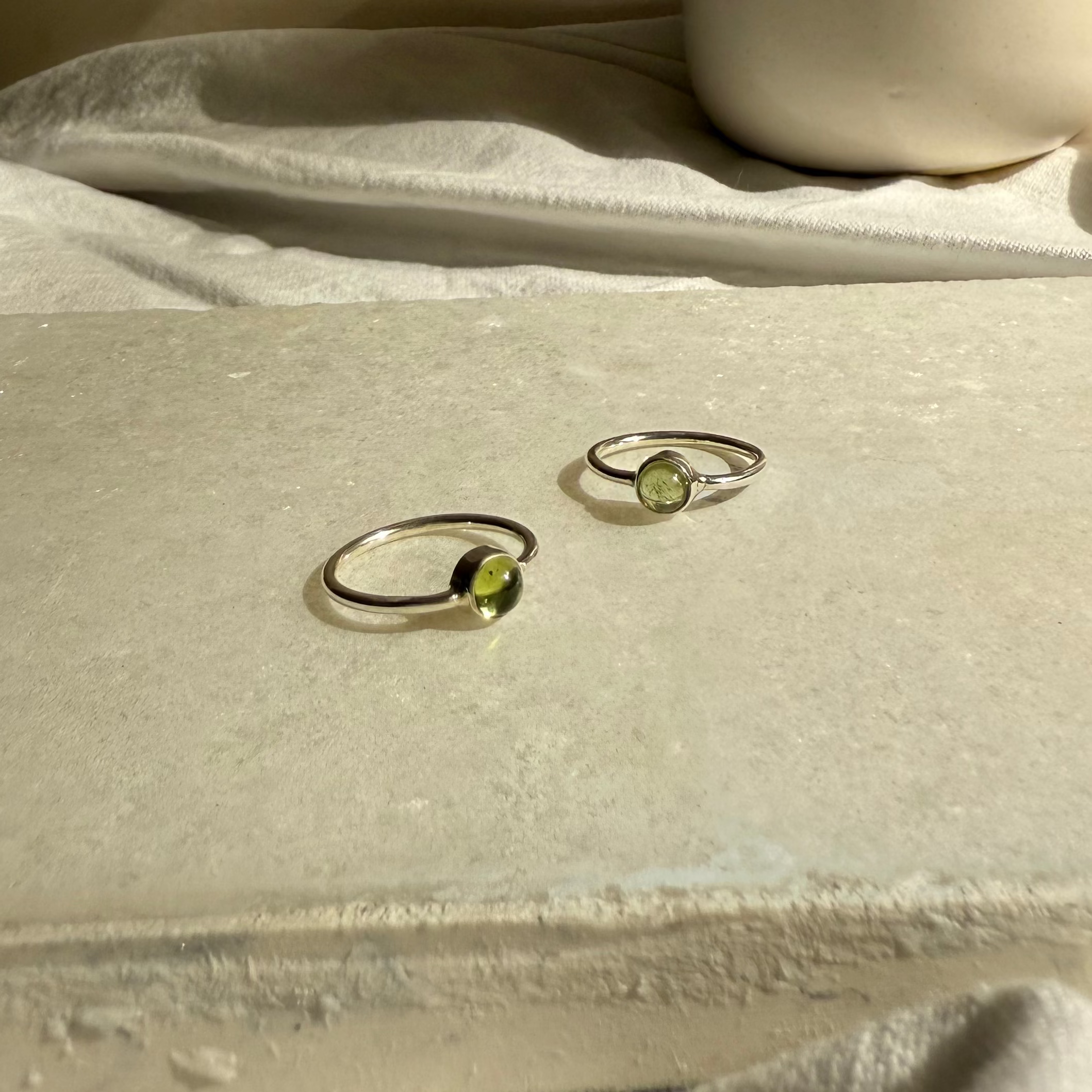 Dainty Peridot ring