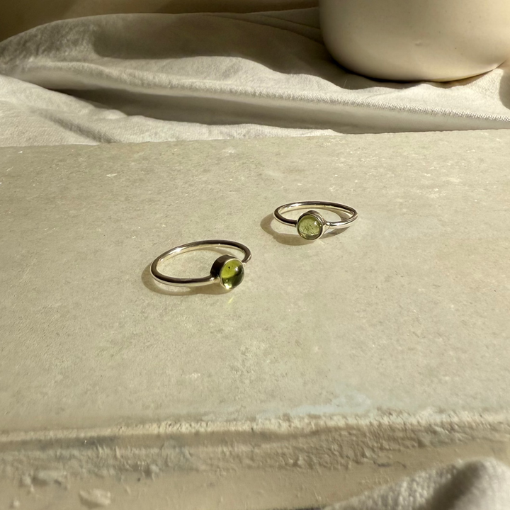 Dainty Peridot ring