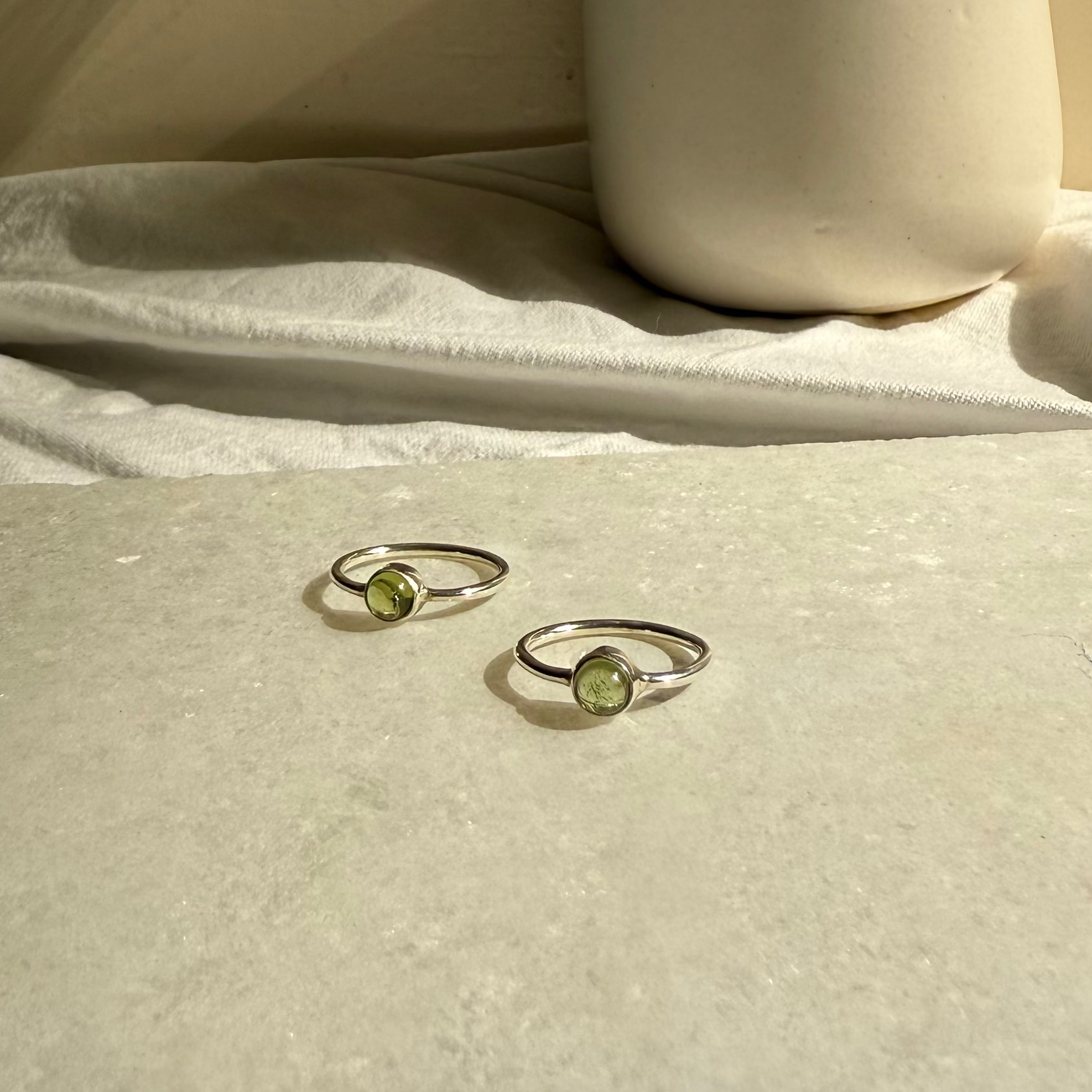Dainty Peridot ring