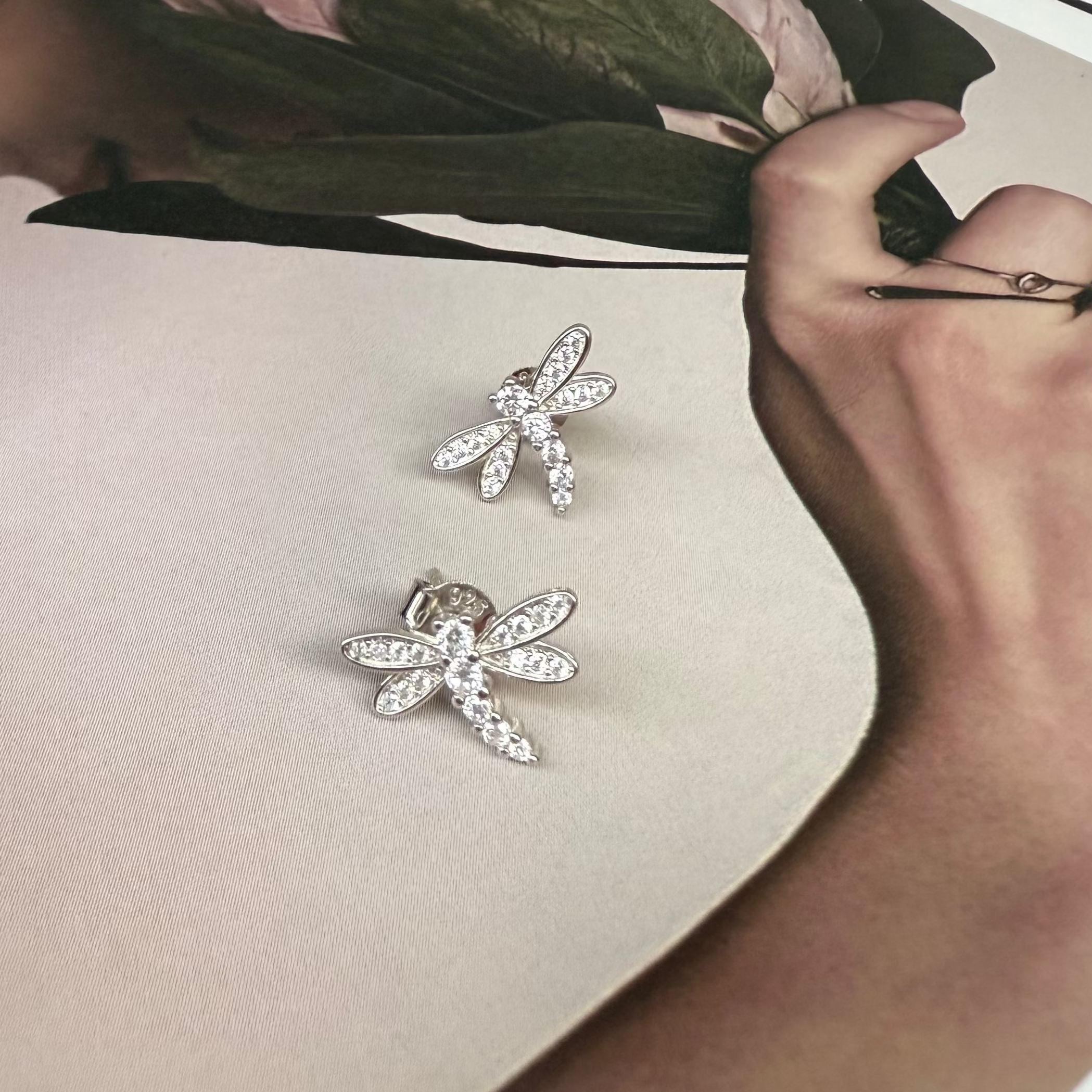 Dragonfly stud earrings