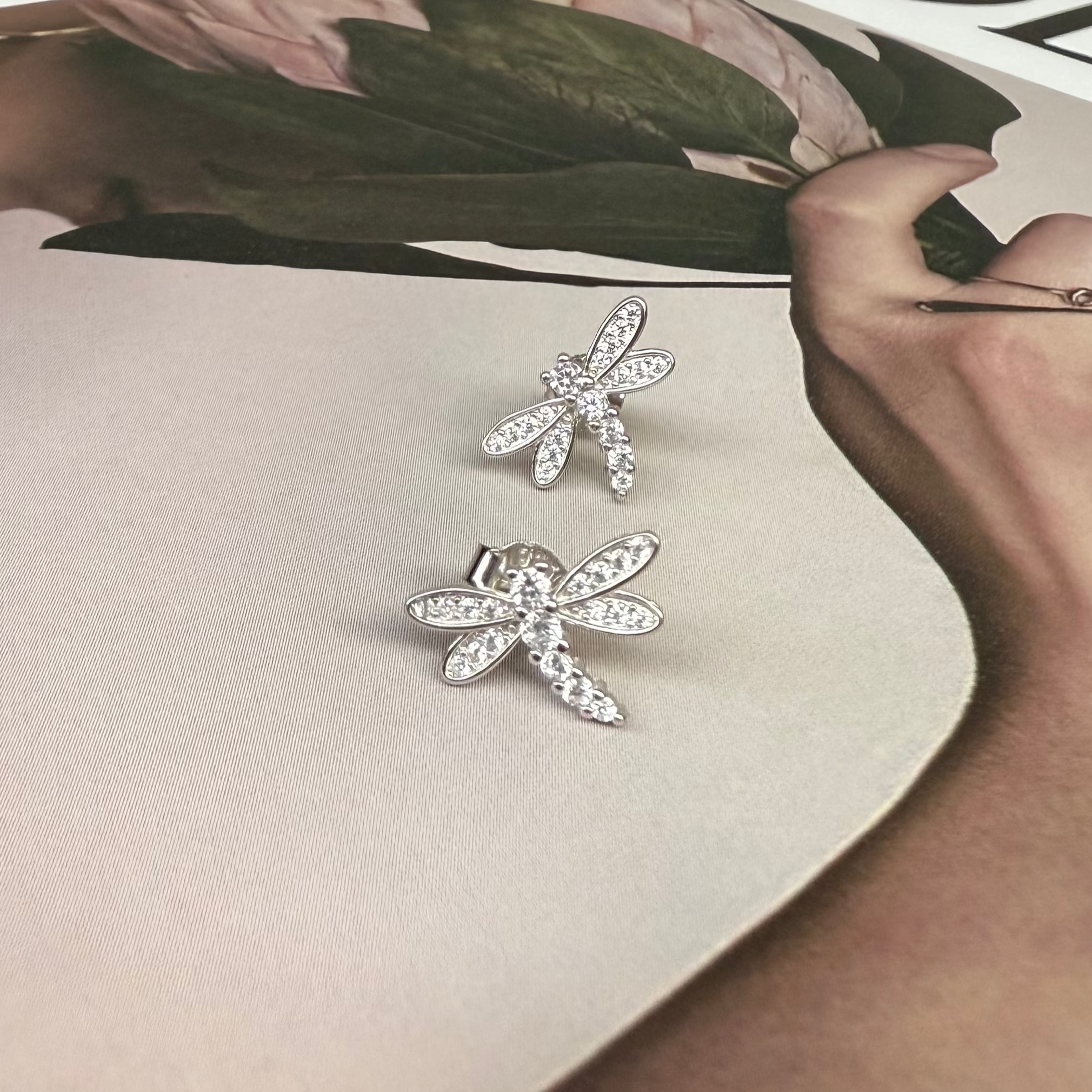 Dragonfly stud earrings