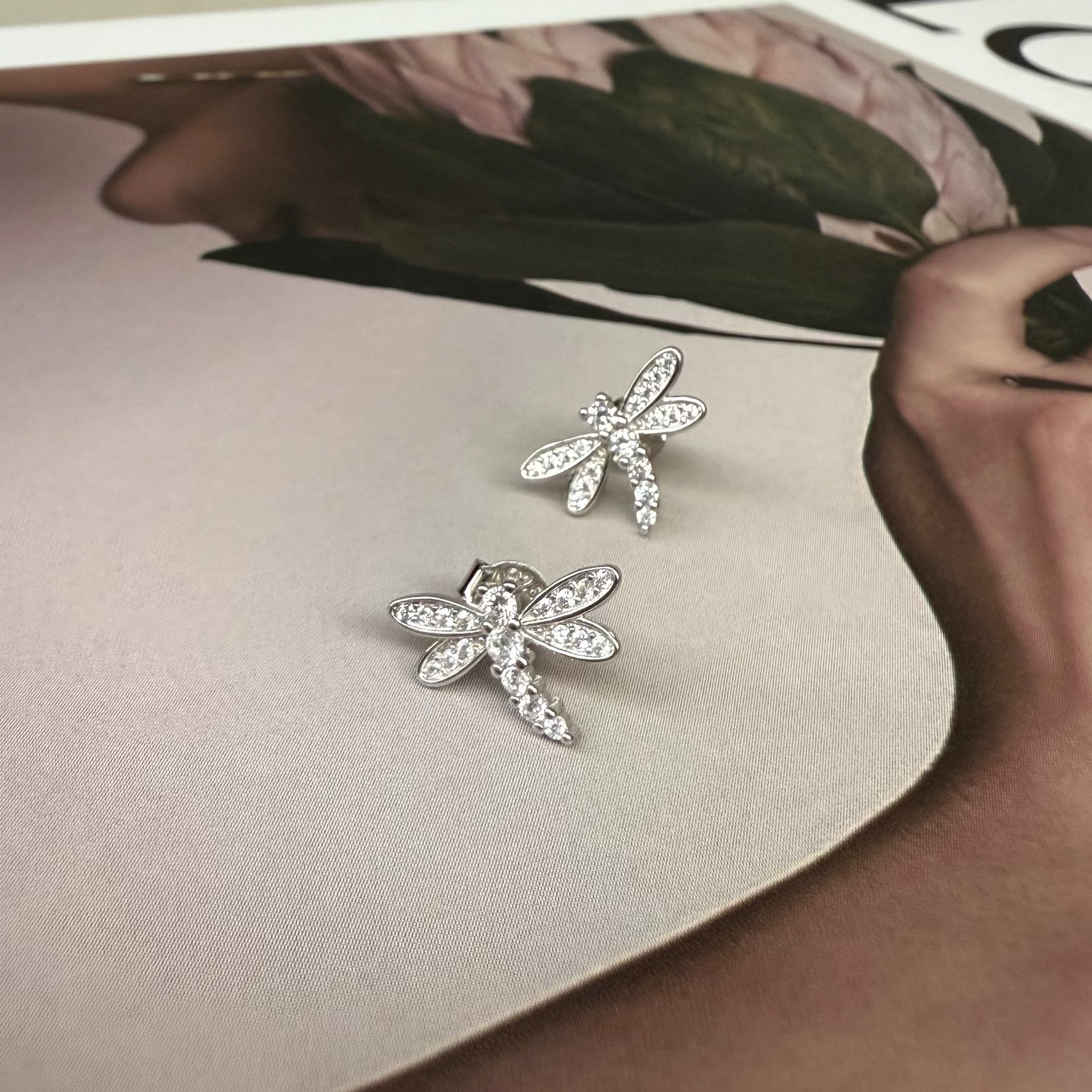 Dragonfly stud earrings