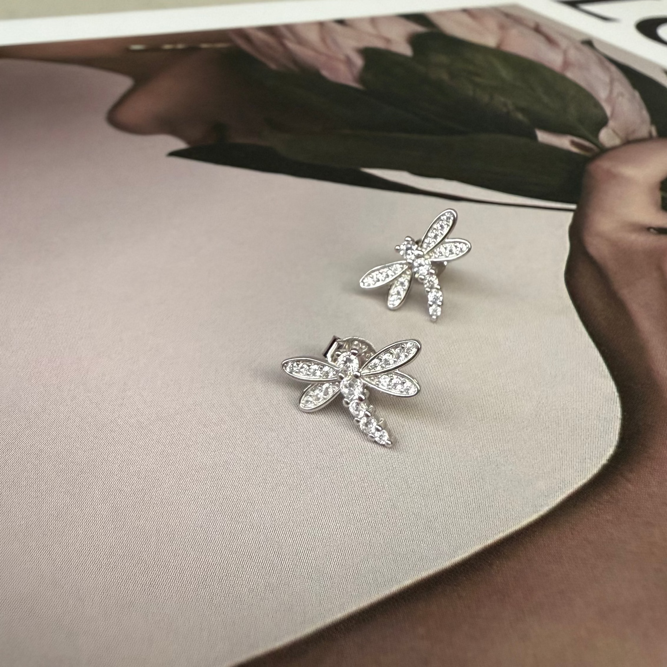 Dragonfly stud earrings