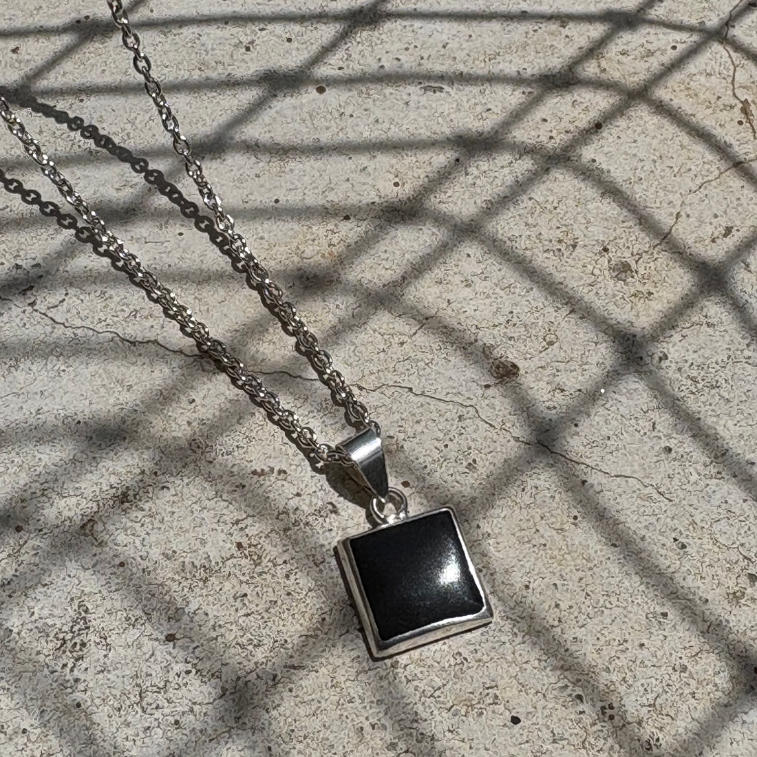 Onyx locket