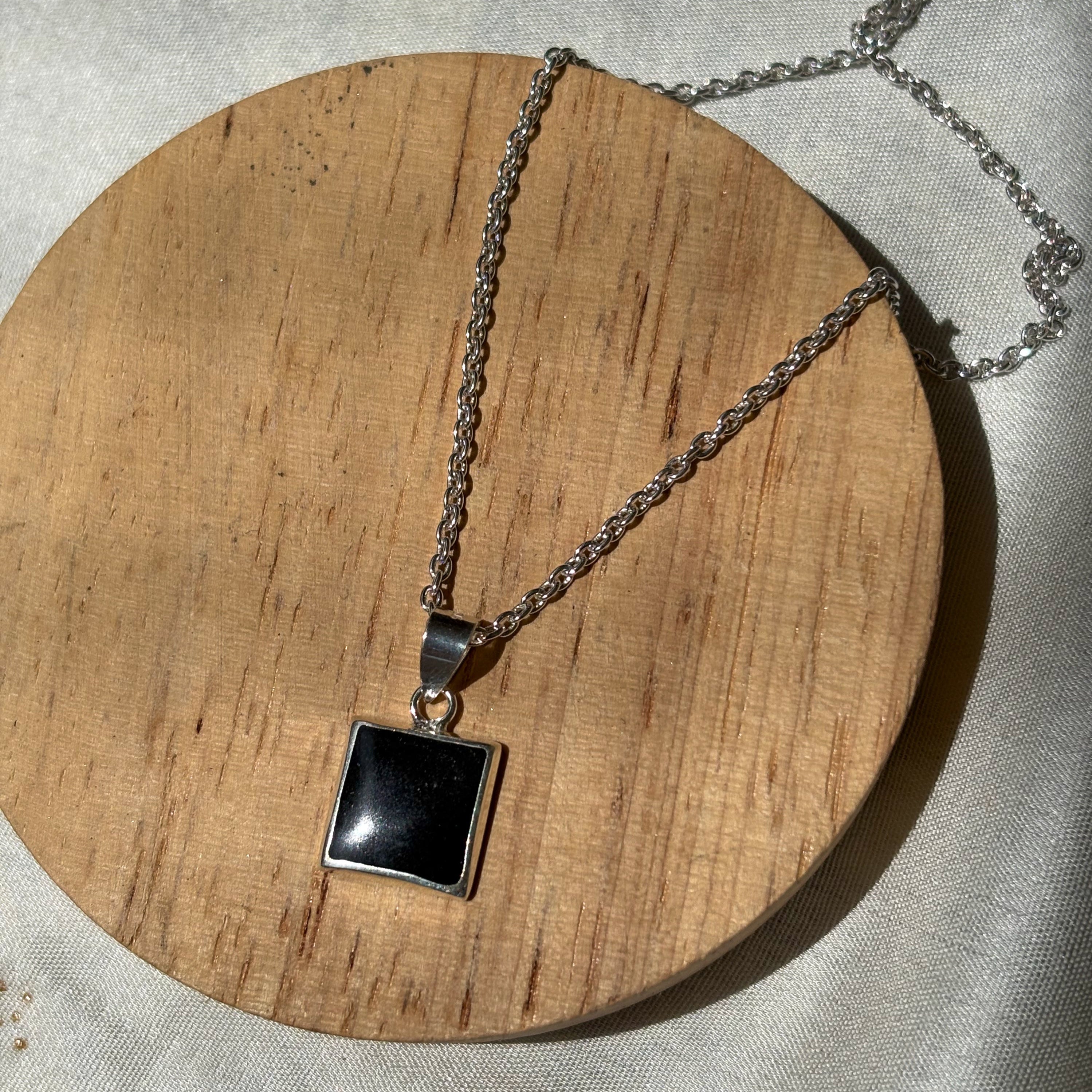 Onyx locket
