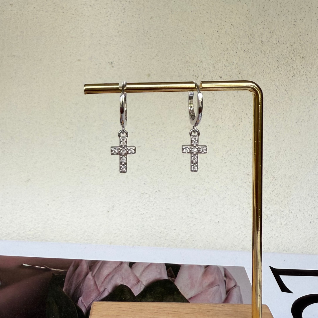 Cz cross hoops
